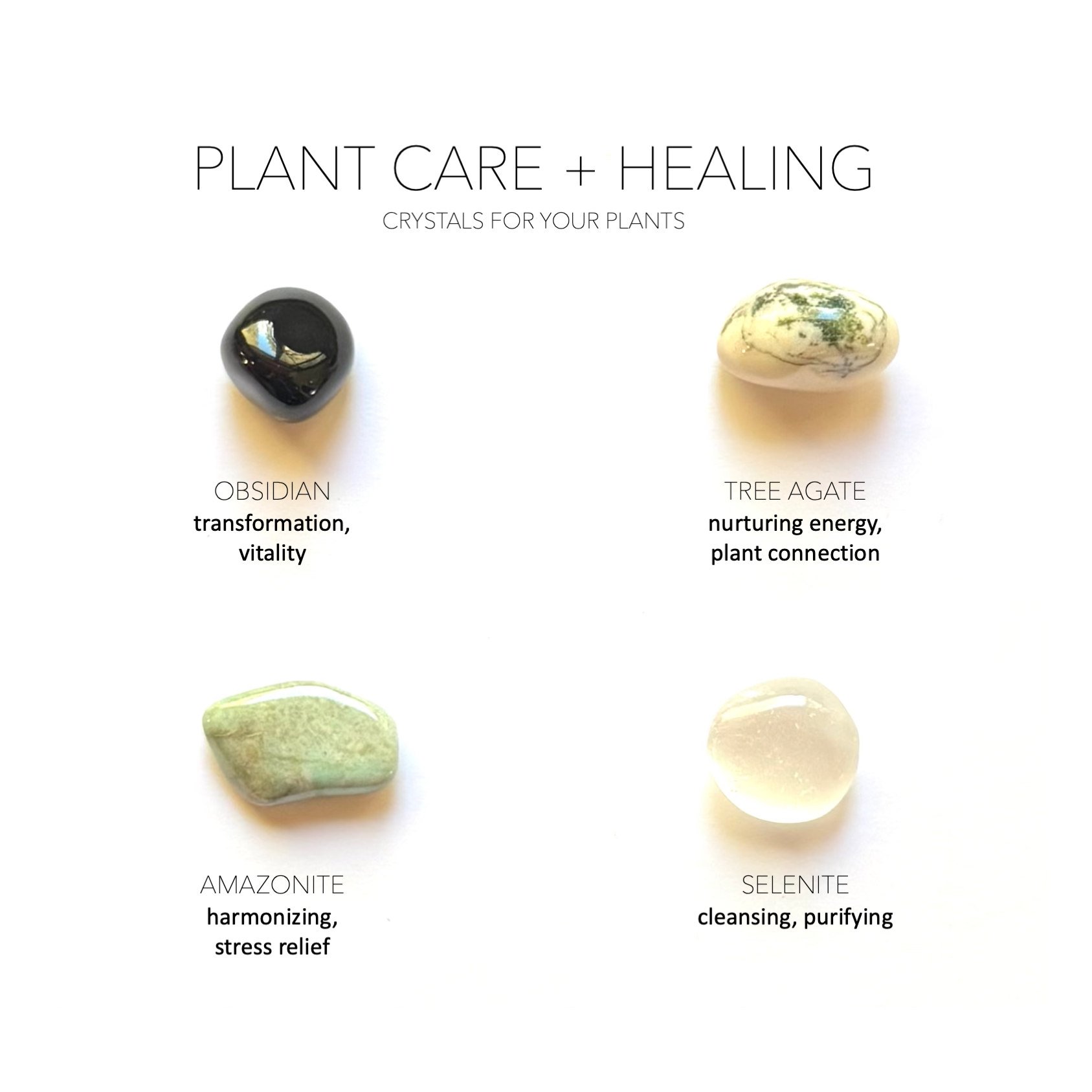 Crystal Grids – Engroshandel Spirituelle sten og krystaller – PLANTEPLEJE + HEALING SÆT - Krystaller til planter butiksgave7