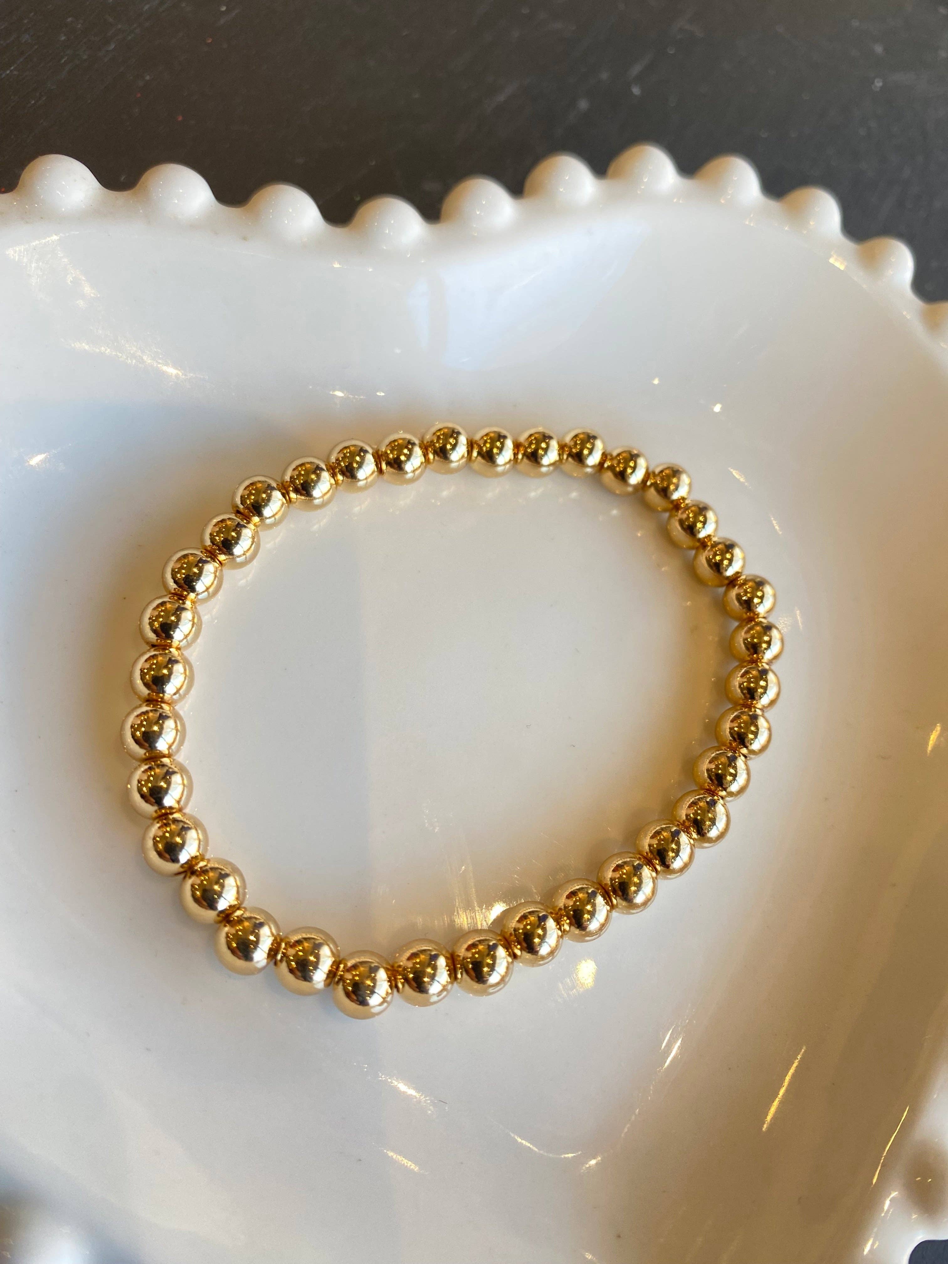 Nette Road Wholesale - Vente Bracelet de perles - Bracelet extensible à perles de 6 mm0