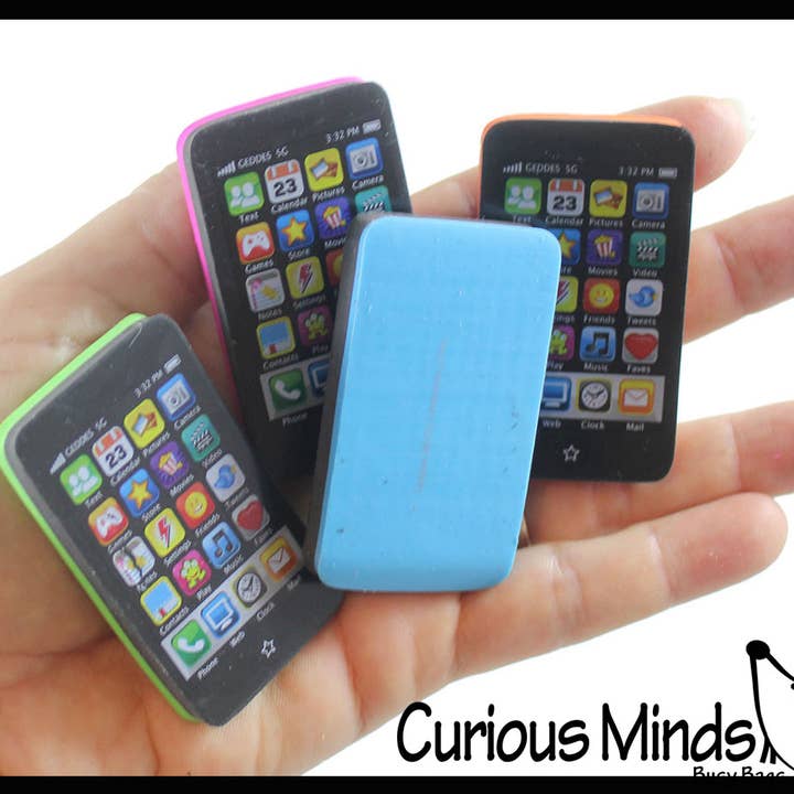 Curious Minds Toys – wholesale Eraser – Child – 1 Cell Phone Theme Erasers - Novelty and Functional Adorable1