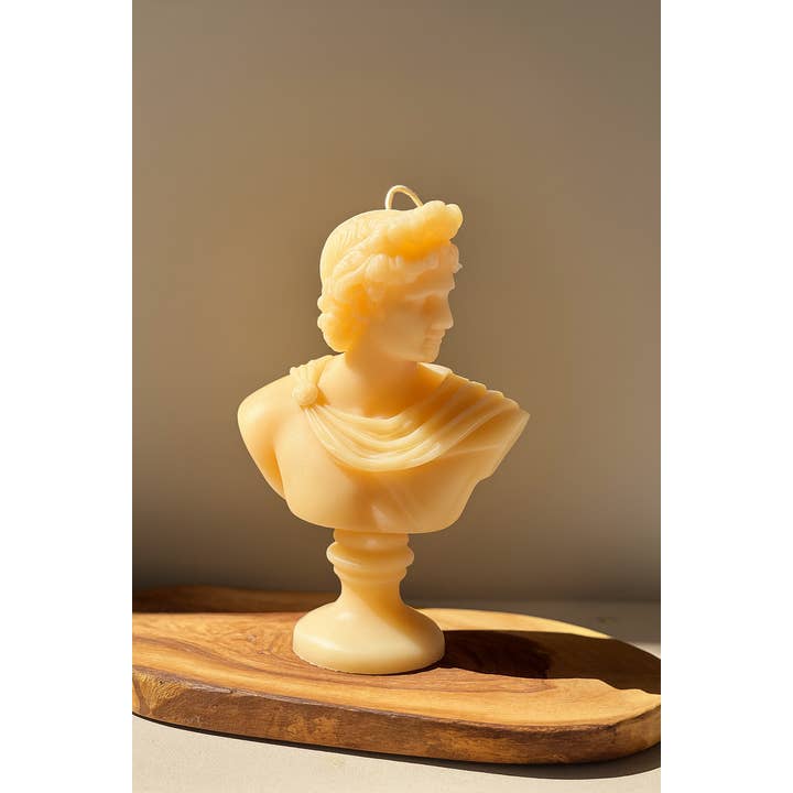 Aroma Therapy Candle - Wholesale Novelty Candle - Sculptured Apollo Bust Candle2