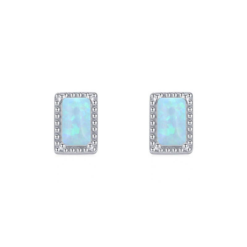 Gioiellin - S925 Silver Jewelry – wholesale Jewellery set – S925 Sterling Silver High-grade Opal Earrings and Ring Set2