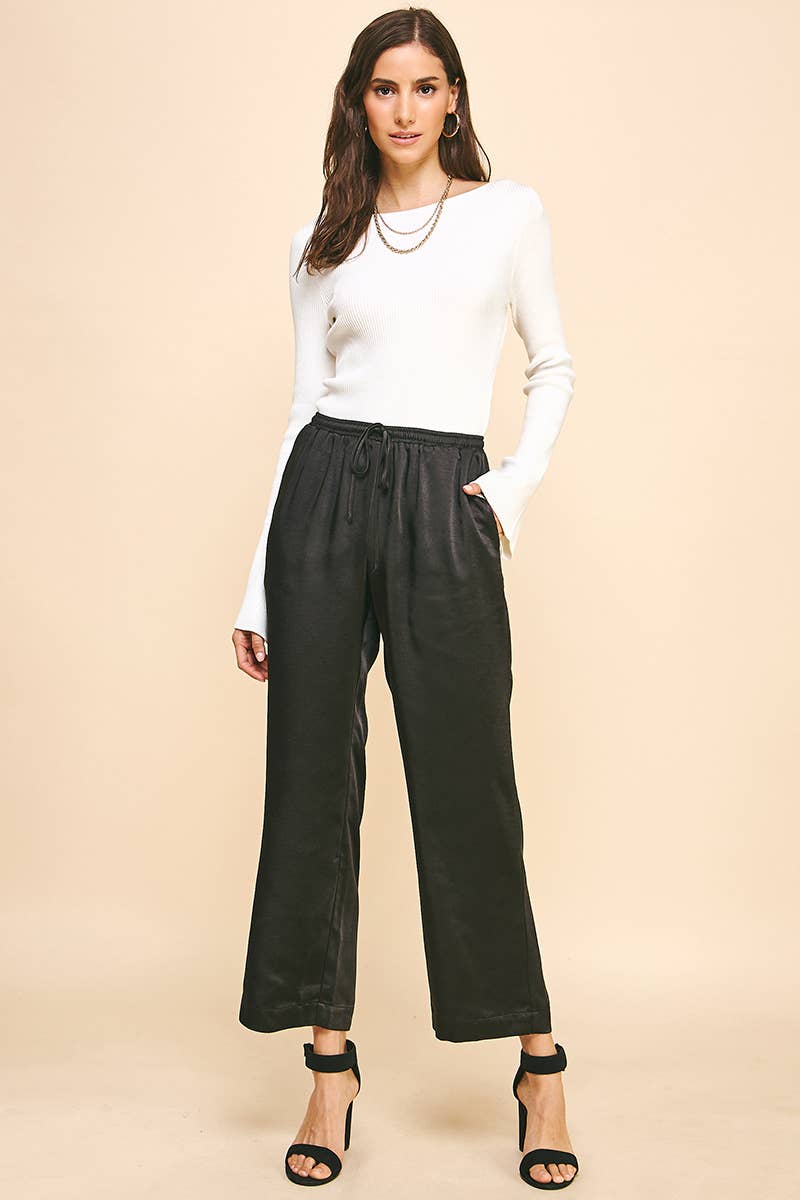 PINCH - Wholesale Pants - Women's - SATIN STRAIGHT PANTS - 5370B19