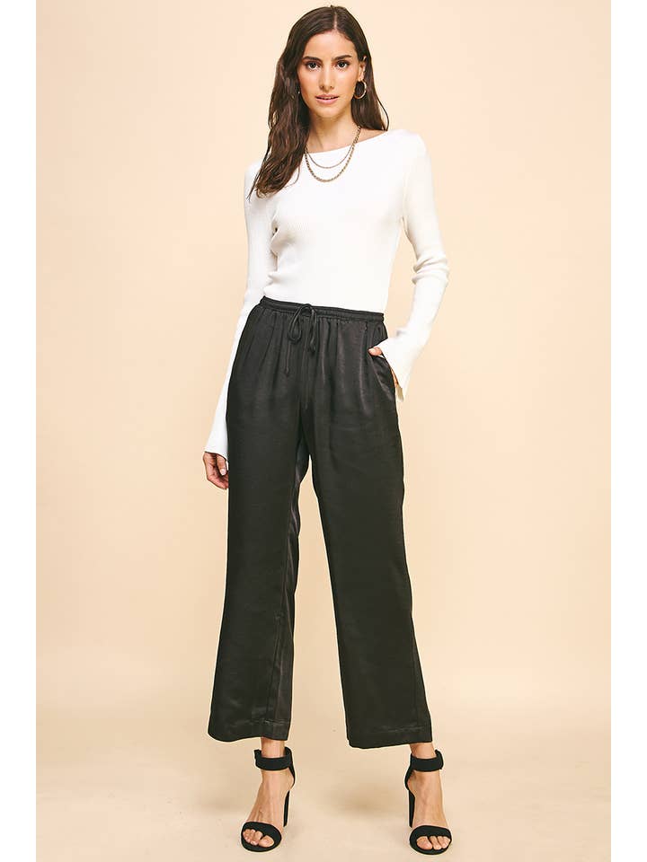 PINCH - Wholesale Pants - Women's - SATIN STRAIGHT PANTS - 5370B19