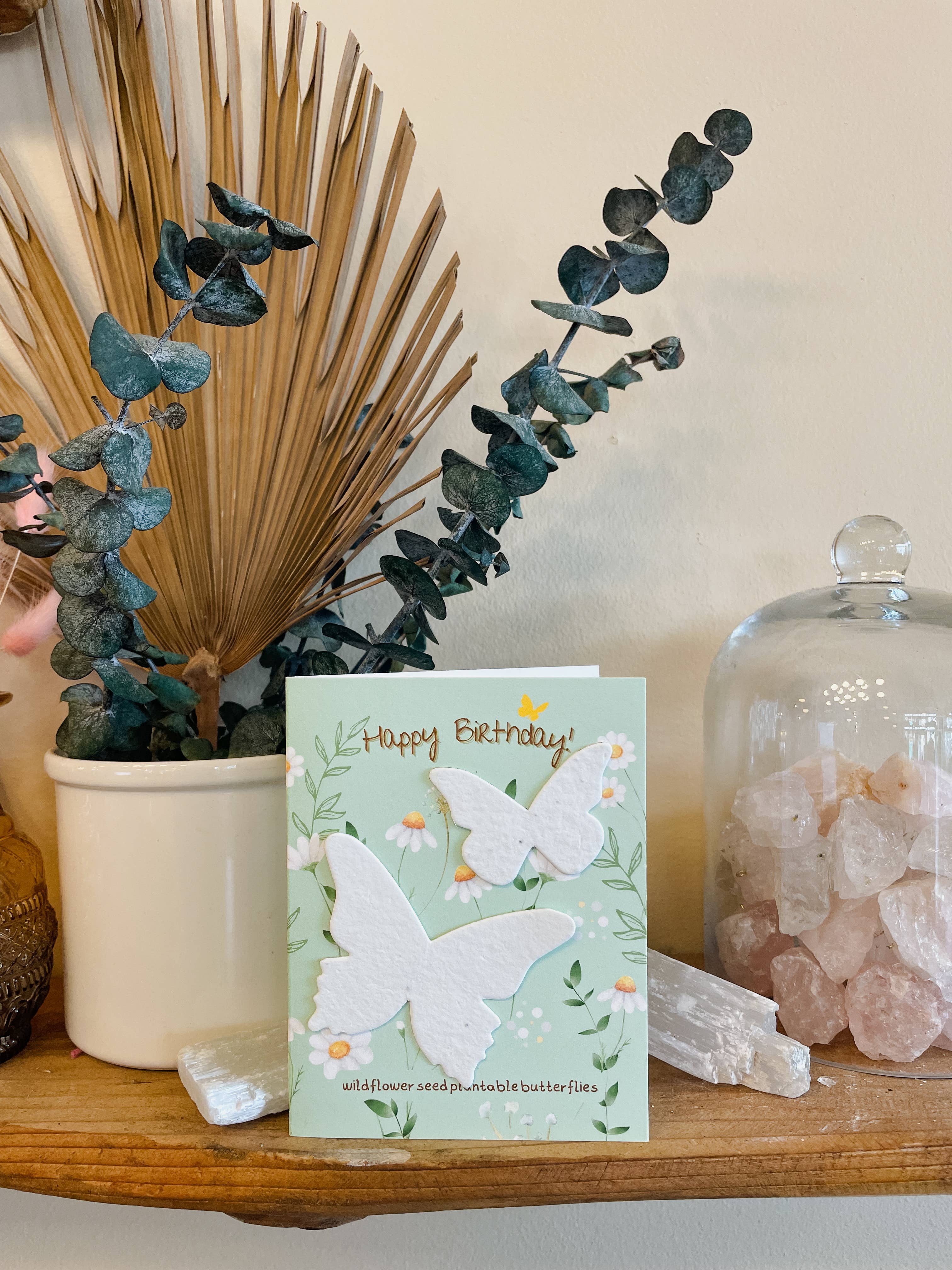 The Raven’s Edge Studio - Wholesale Verjaardagskaartje - Plantbare Vlinder Verjaardagskaart: Wildebloem Zaadpapier6