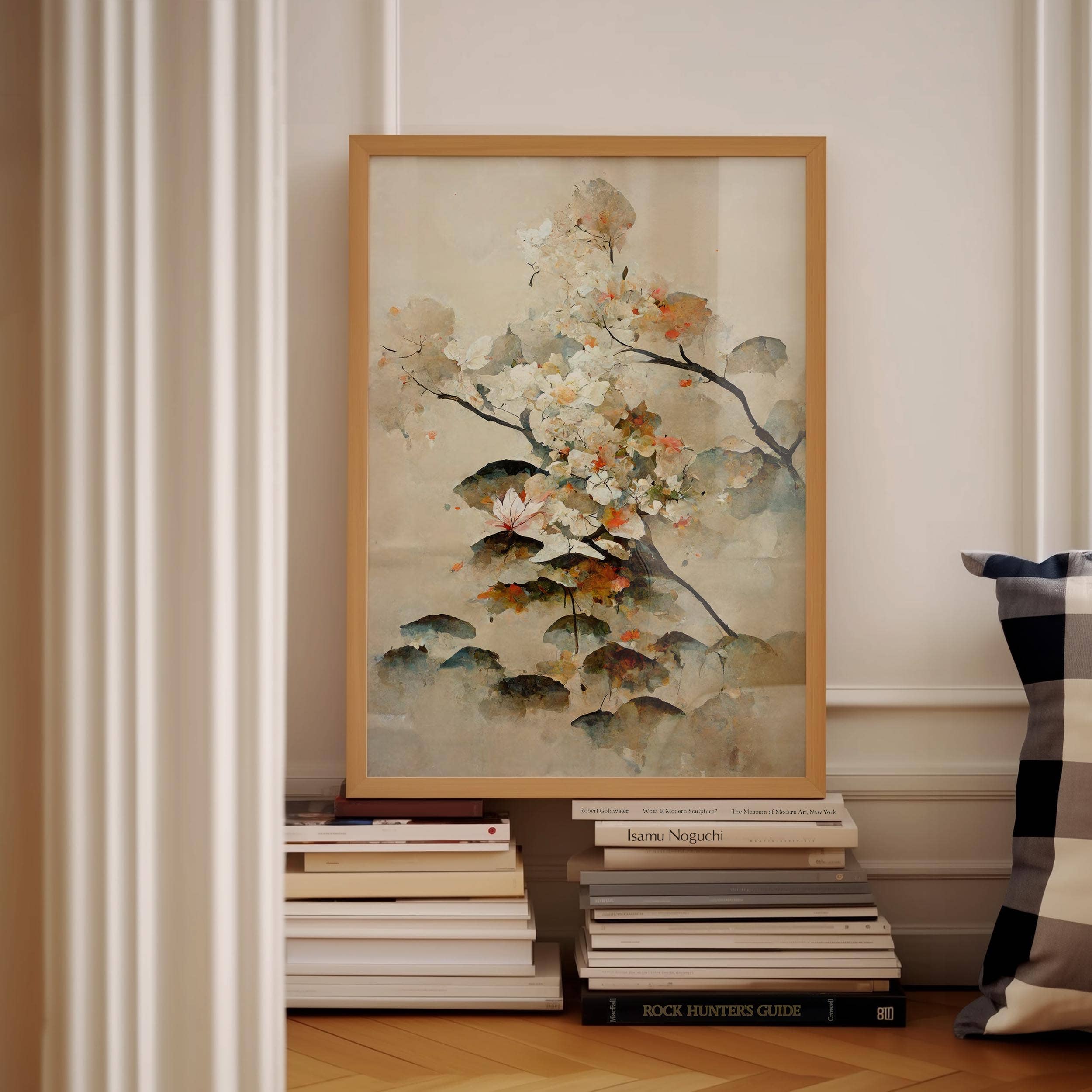Eclectic Dreams Studio - Wholesale Art Print - Sakura Bloom Wall Art – Japandi Botanical Print – Wabi Sabi 6