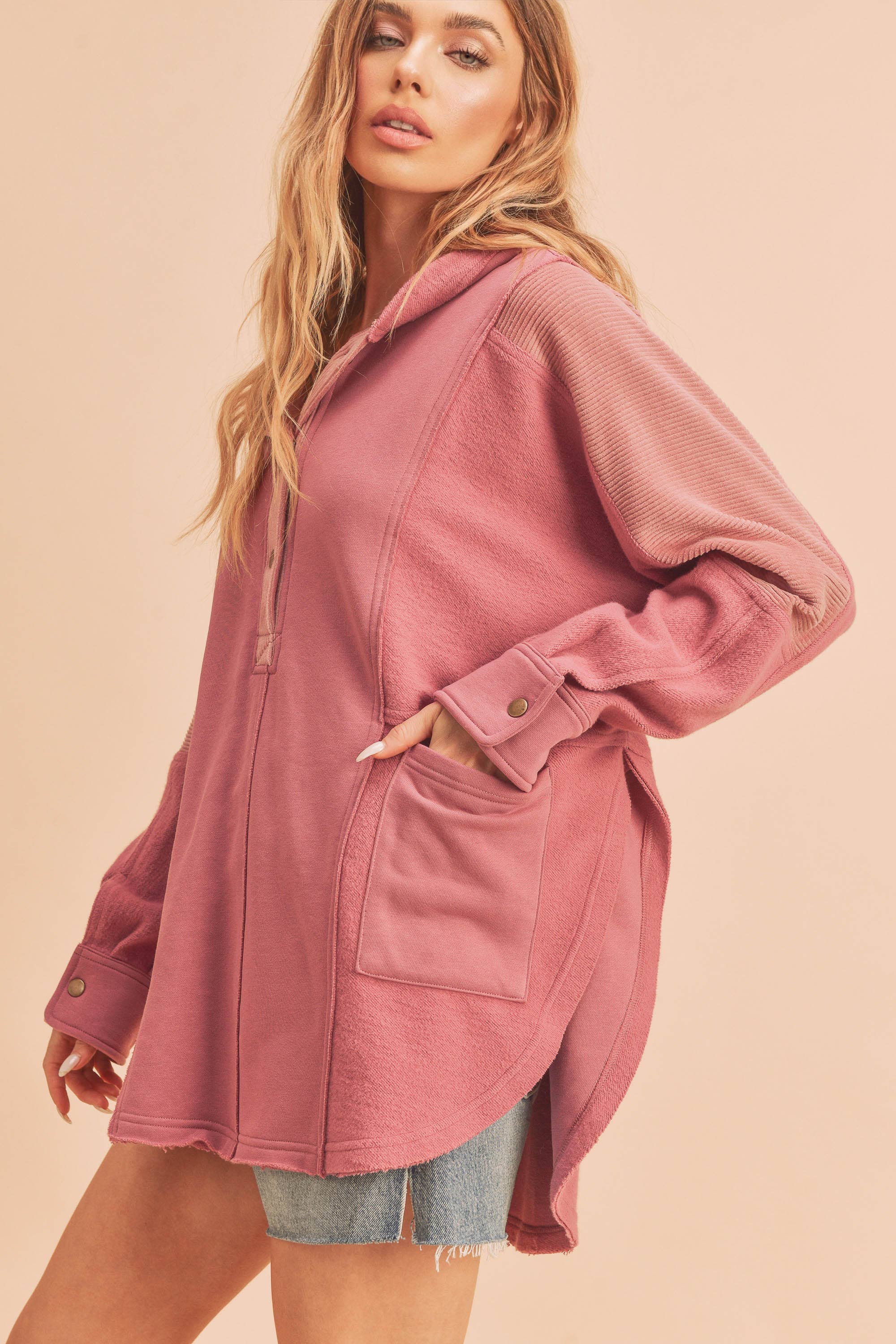 AEMI + CO - Wholesale Hoodie - Women's - 545AK Dove Pullover 527