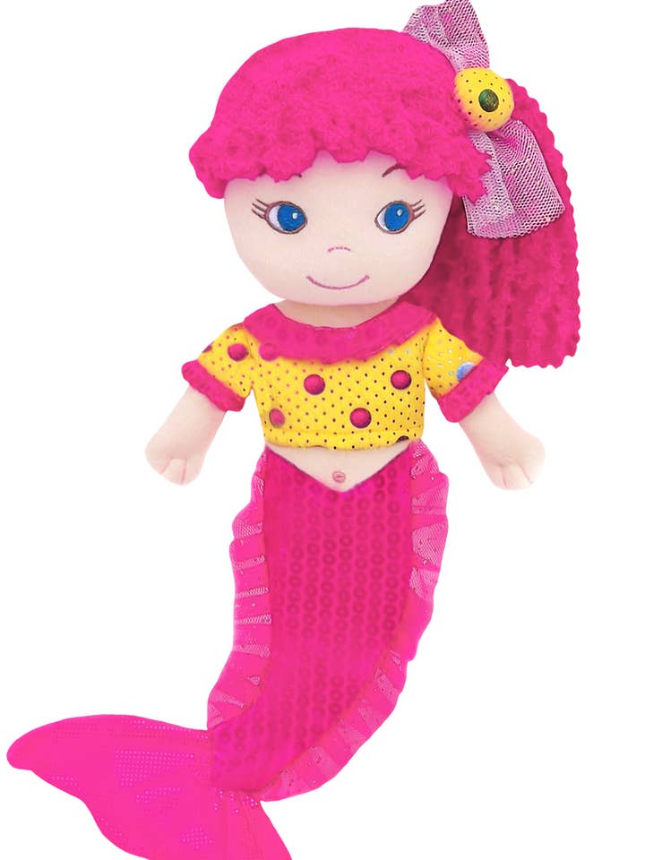 Leila Rosa Meerjungfrau-Plüschpuppe für den Großhandel von GirlzNDollz