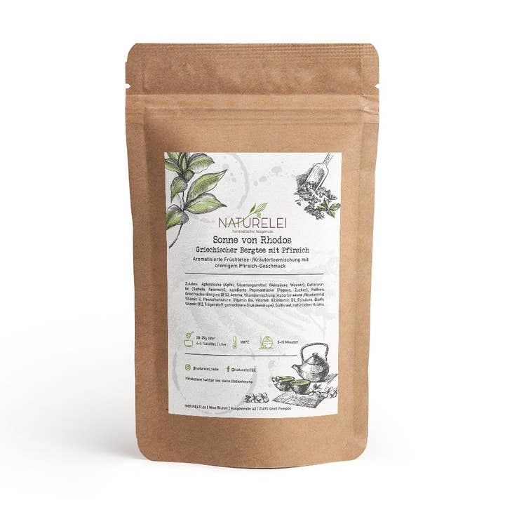 Naturelei - Wholesale Loose Tea - Sun of Rhodes - Greek Mountain Tea with Peach1