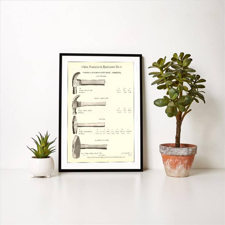 Found Image Press - Wholesale Art Print - Art Print TL-27 Advertisement for Steel Hammers1