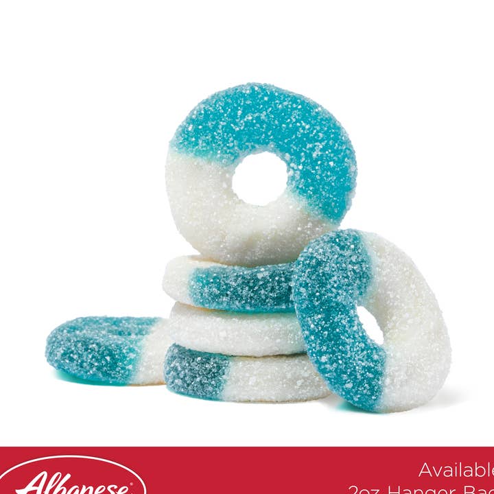 Candy Supply Co - Wholesale Gummy - Blue Raspberry Rings By Albanese0