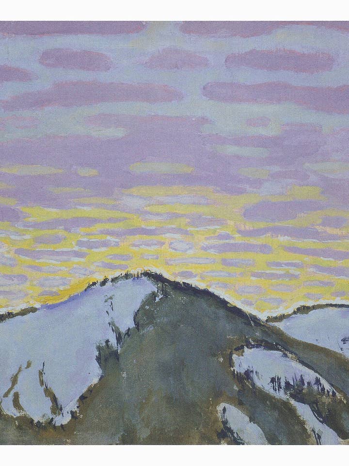 Berggipfel mit farbigen Wolken by Koloman Moser, 1913 for wholesale by Flashback Shop