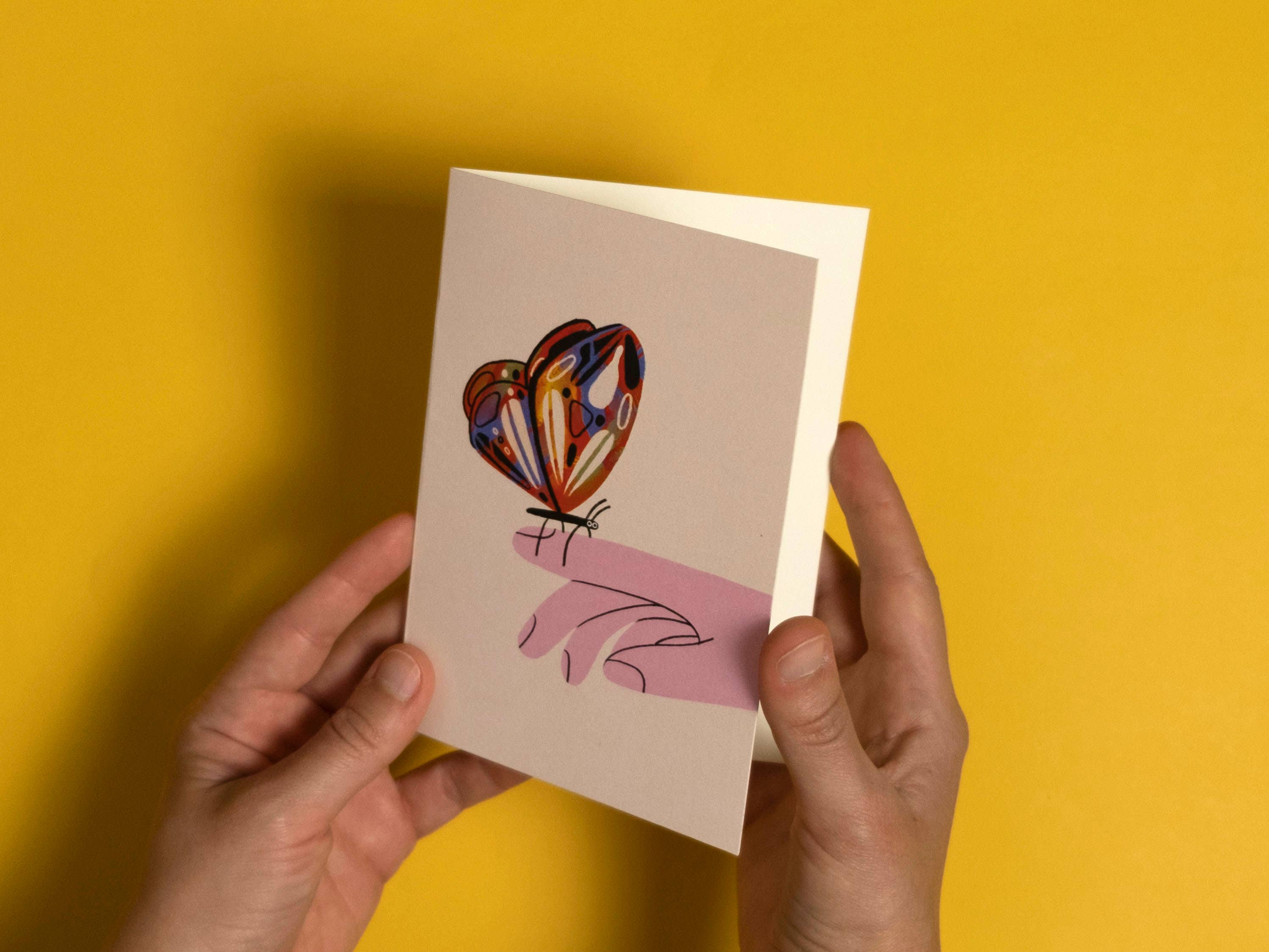 Matilde Horta – wholesale Vardagliga hälsningskort – Fjäril - Gratulationskort - 10,5x14,6cm2