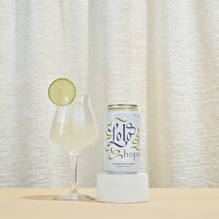 Lolo Hops - Wholesale Non-Alcoholic Aperitif/Mocktail - 12 Cans - Lolo Cascadia Field Blend Sparkling Hops Beverage