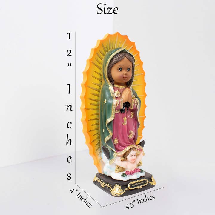 mrcjsales - Wholesale Sculpture - MrcjSales - Our Lady of Guadalupe Infinite Statue | Virgen de Guadalupe Resin | Multiple Sizes | Church Decor, Home Gifts, Prayers2
