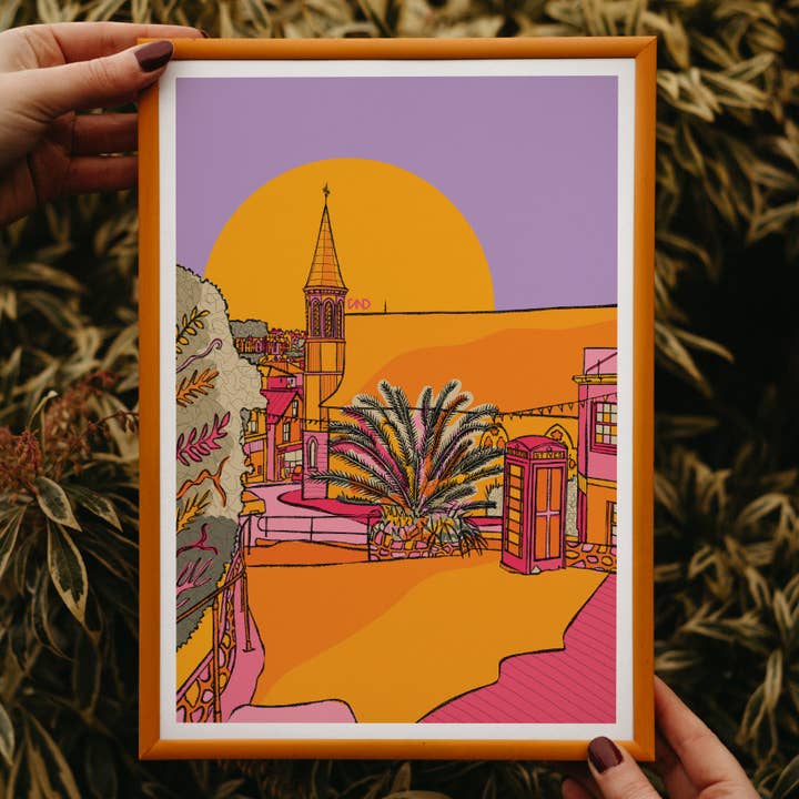 St Ives Art Print, Travel-Themed Art for wholesale by Freya Niamh