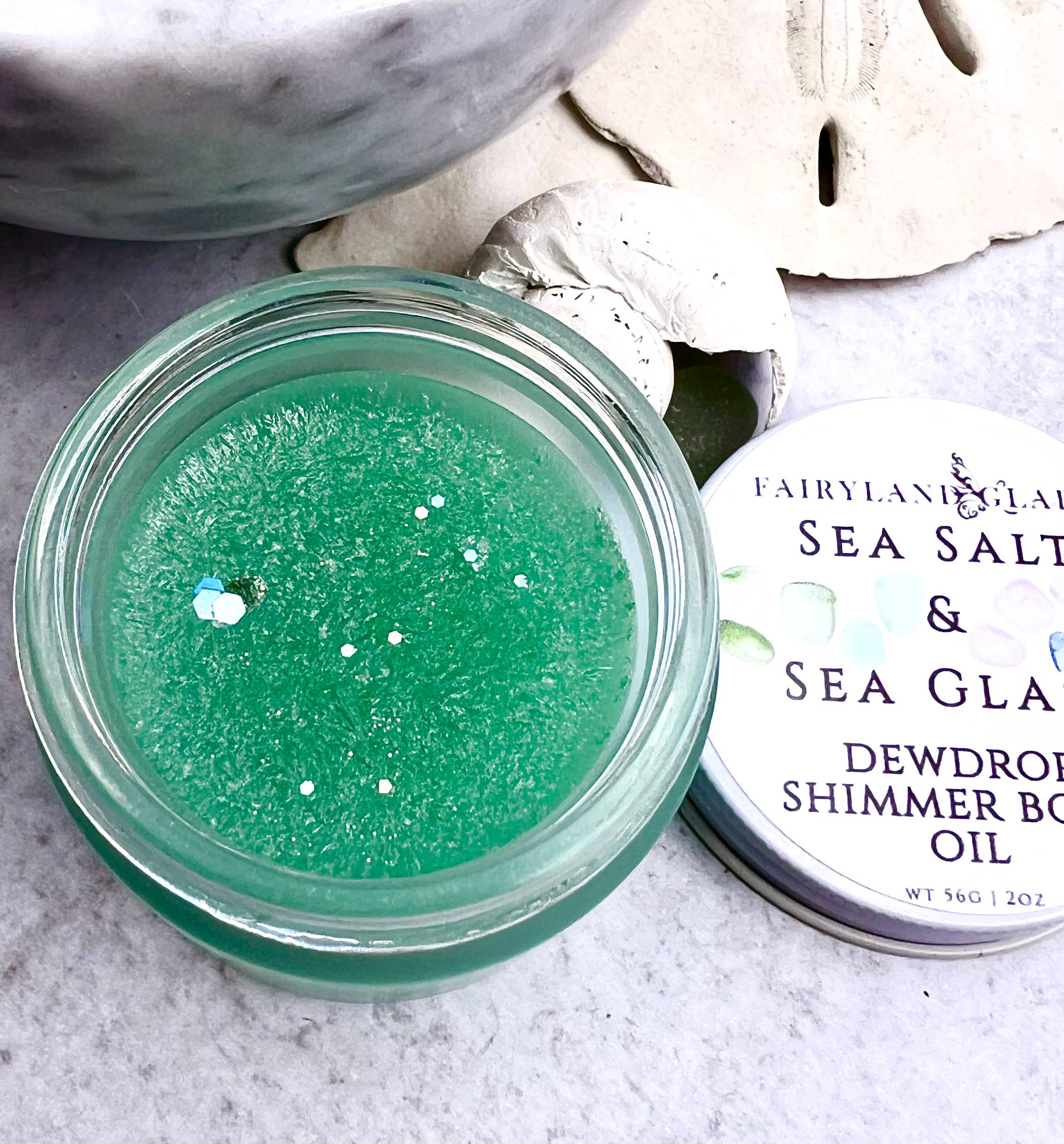 Fairyland Glade - Wholesale Bath/Body Oil - Sea Salt & Sea Glass Dewdrop Shimmer Body Oil5