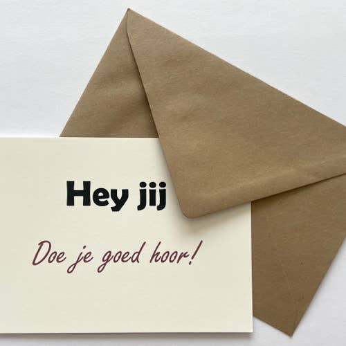 Lykønskningskort A6 - Gør det rigtige! for engroshandel hos Sweet-Deco Creative