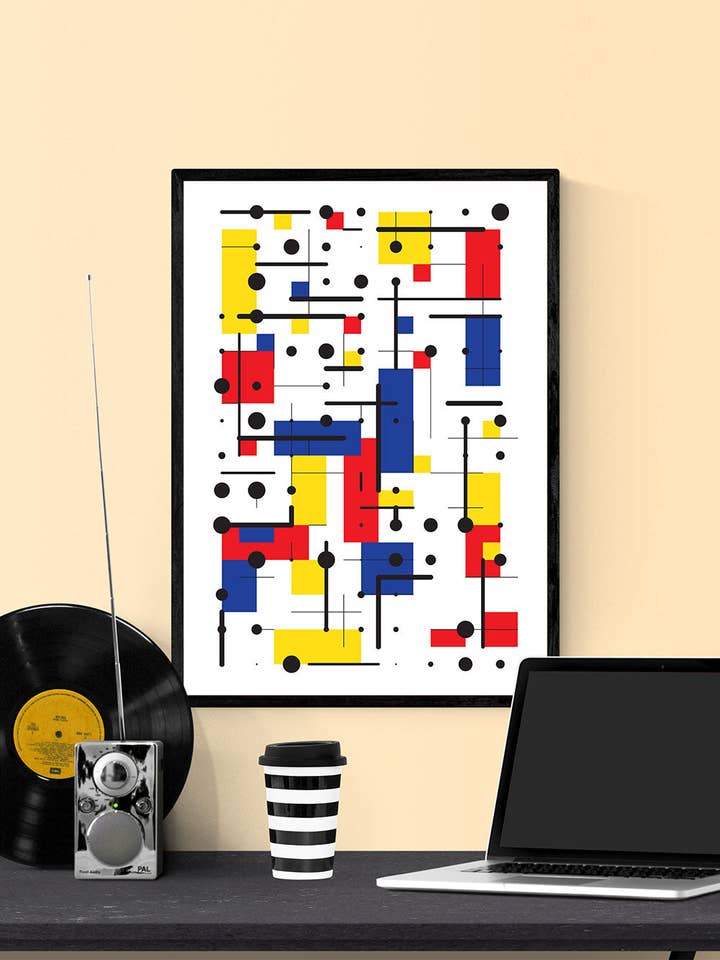 Stampa artistica primaria a 10 linee e forme per la vendita all'ingrosso da parte di The Underdog Print Shop