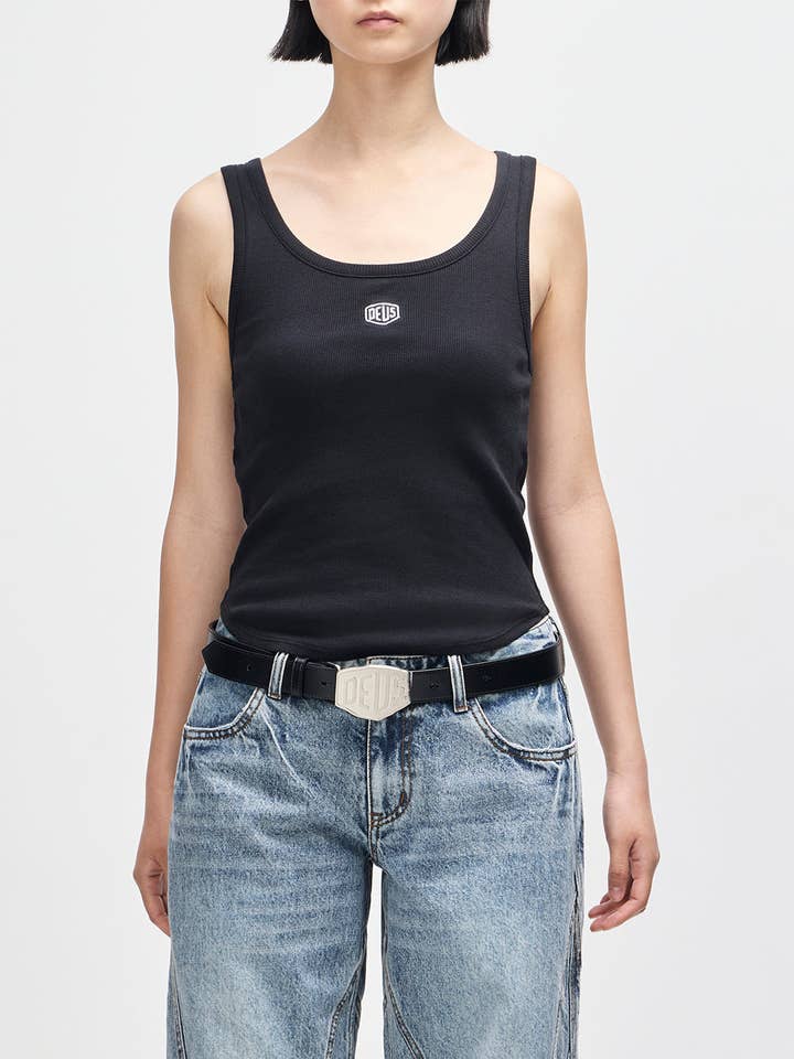 June Shield Tank - Flame Orange for wholesale by Deus Ex Machina