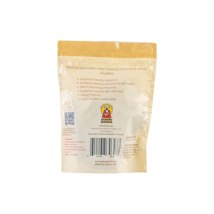 Natural Cravings Pet Treats LLC - Wholesale Pet Treats - Dog - Barking Buddha Green Lamb Tripe Bag 6 oz.2