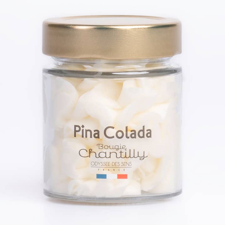ODYSSÉE DES SENS - Wholesale Jar/Filled Candle - Pinacolada - Gourmet Whipped Cream Candle 80g0