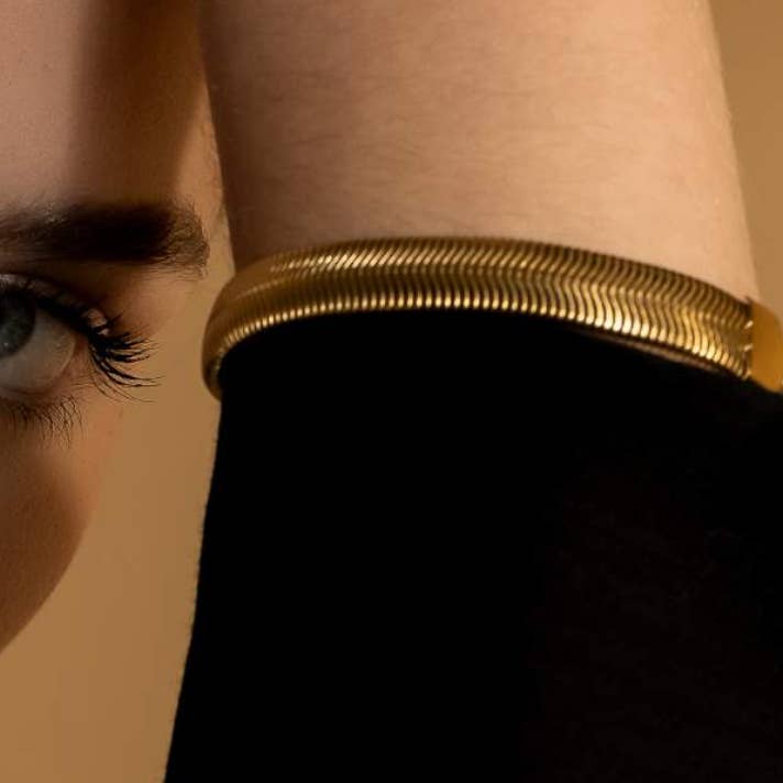 HoopLa - Vendita all'ingrosso Bracciali a catena e a maglie - Bracciale a catena in acciaio a spina di pesce - Impermeabile8