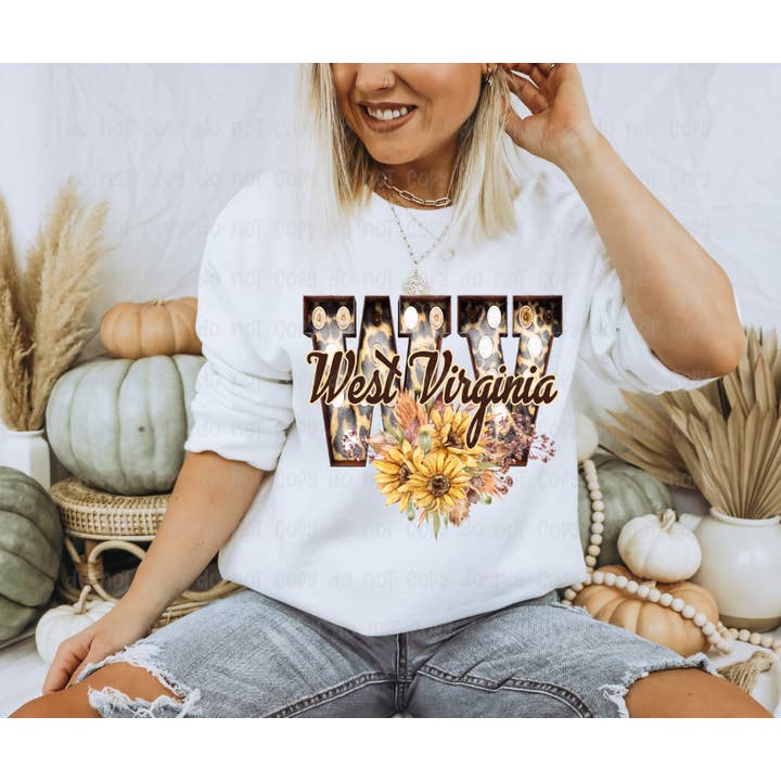 Sassy and Sublime - Wholesale Sublimation Transfer - WV Sunflowers TRANSFER5