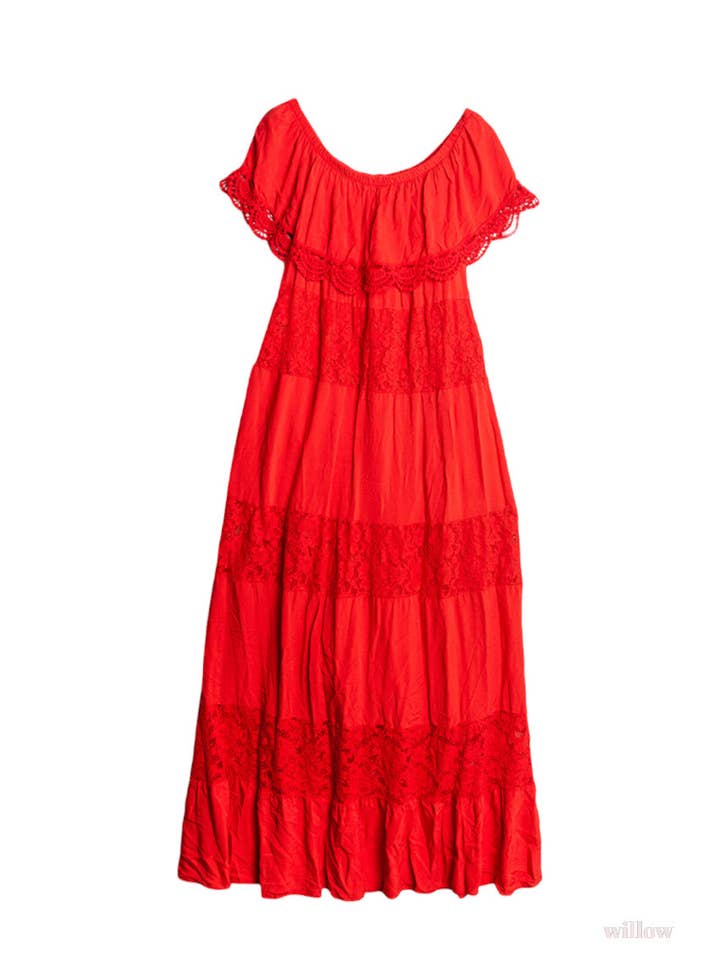 MOONSUN - Wholesale Dress - Women's - Long lace dress