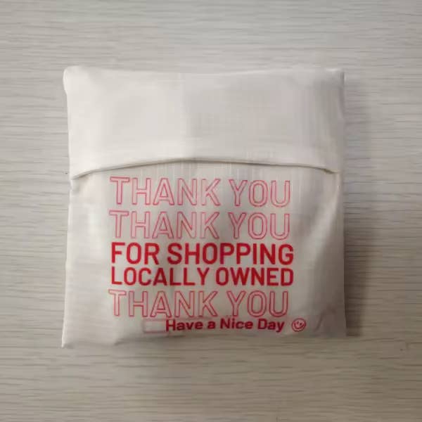 Ghost Poppy - Wholesale Tote Bag - Unisex - Thank You For Shopping Local Reusable Tote Bag5