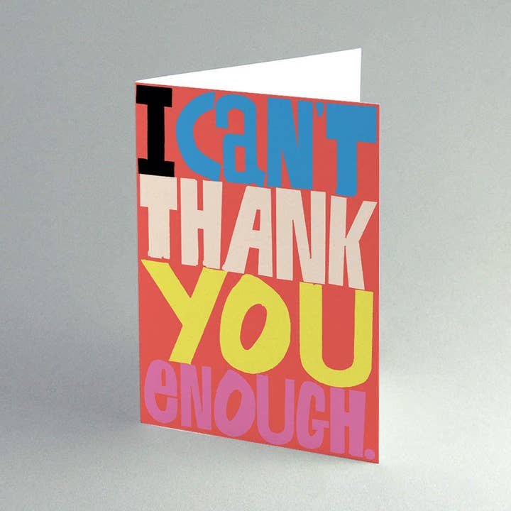 'Enough' Card for wholesale by RUDE