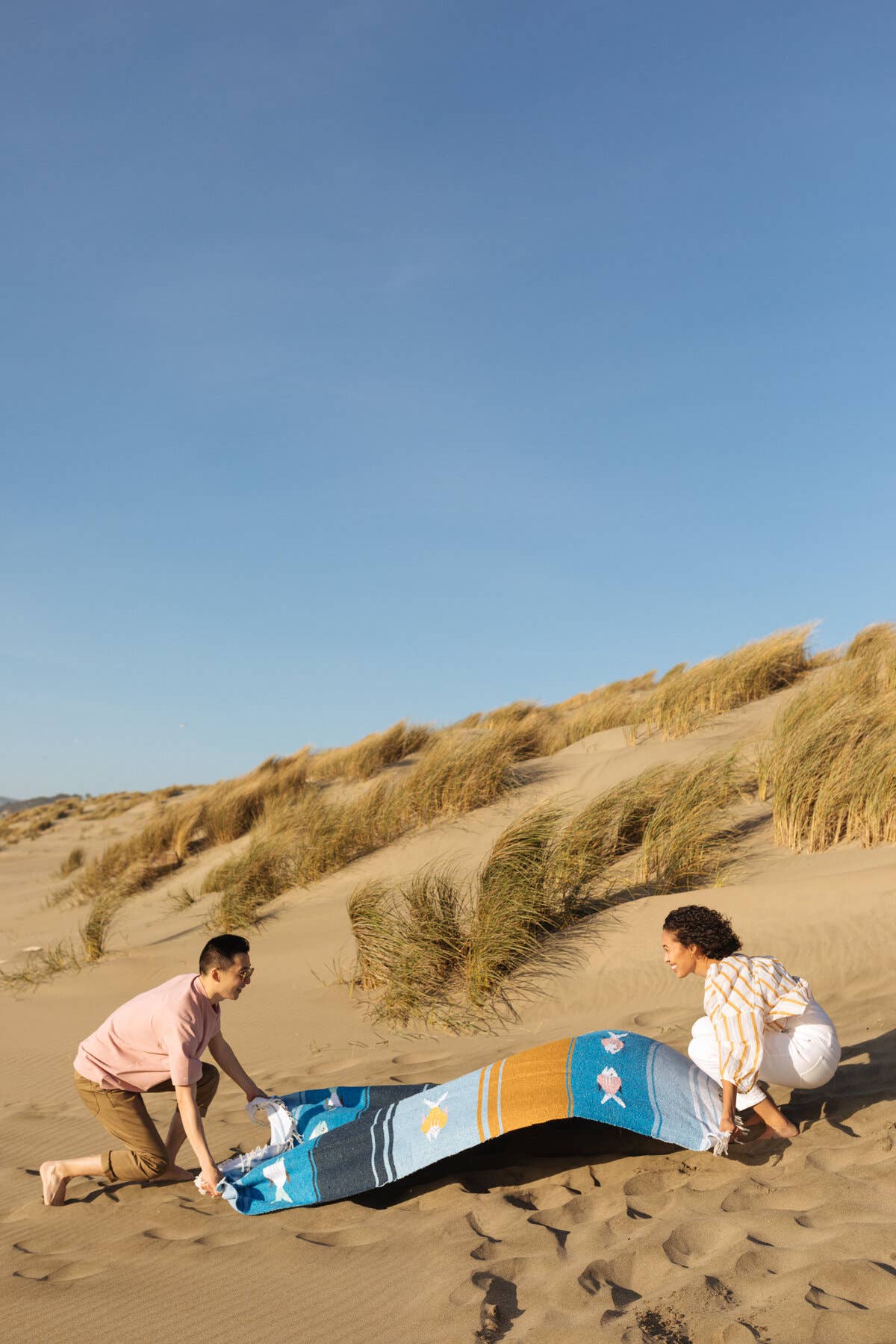 Caminito - Wholesale Picnic Blanket - Pez Azul - Blanket Roll2