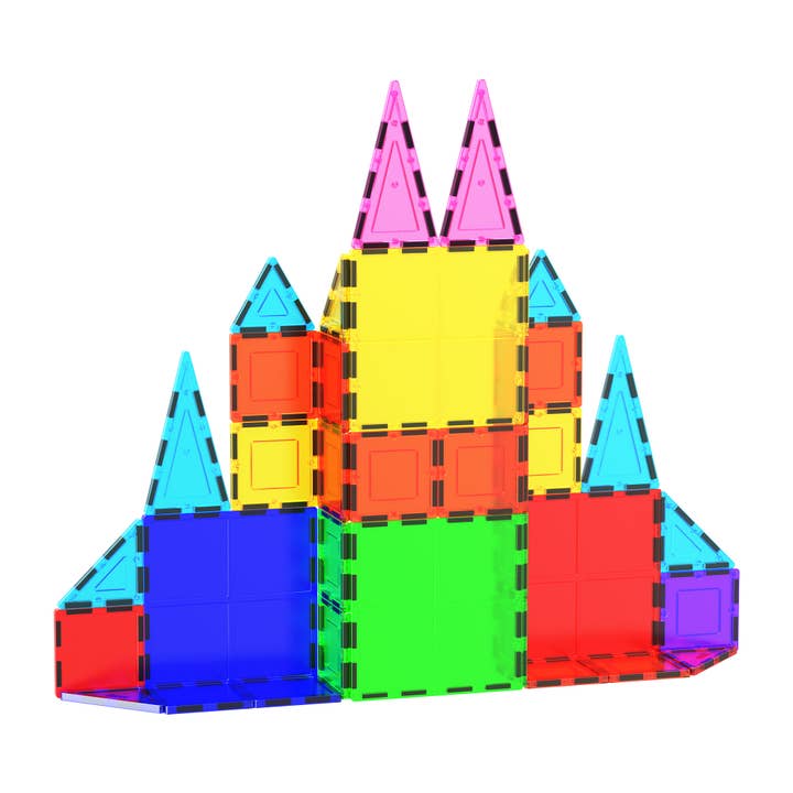 PicassoTiles - Wholesale Toy Set - Kids - PicassoTiles 4pc Large Square Magnet Tiles Expansion Pack