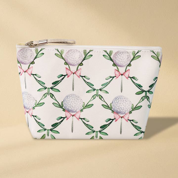MakeUp Cosmetic Pouch Bag - Cute Toiletry Case - Golf for wholesale by Loven x Mini Momo