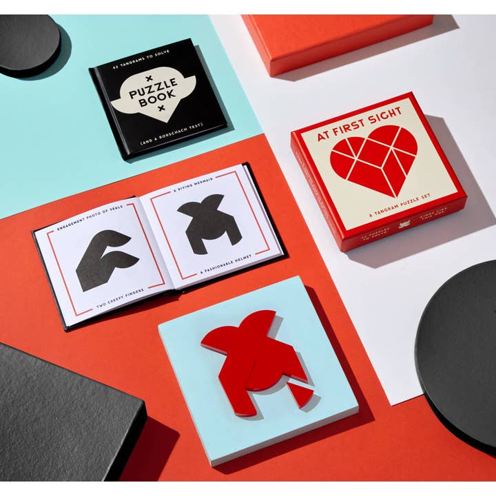 Chronicle Books - Wholesale Puzzle - Adult - Brass Monkey At First Sight Tangram Puzzle1