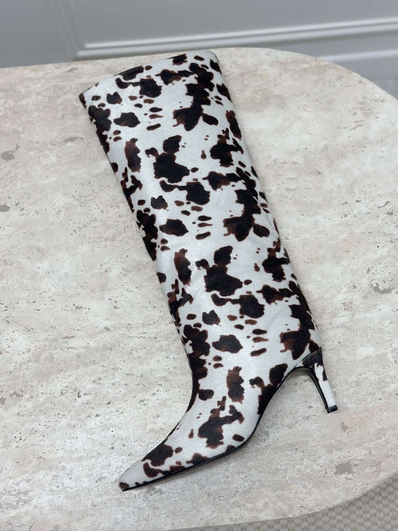 Stephan Paris – Botas - Mulher por atacado – Bota alta estampada em pelo sintético C-3561