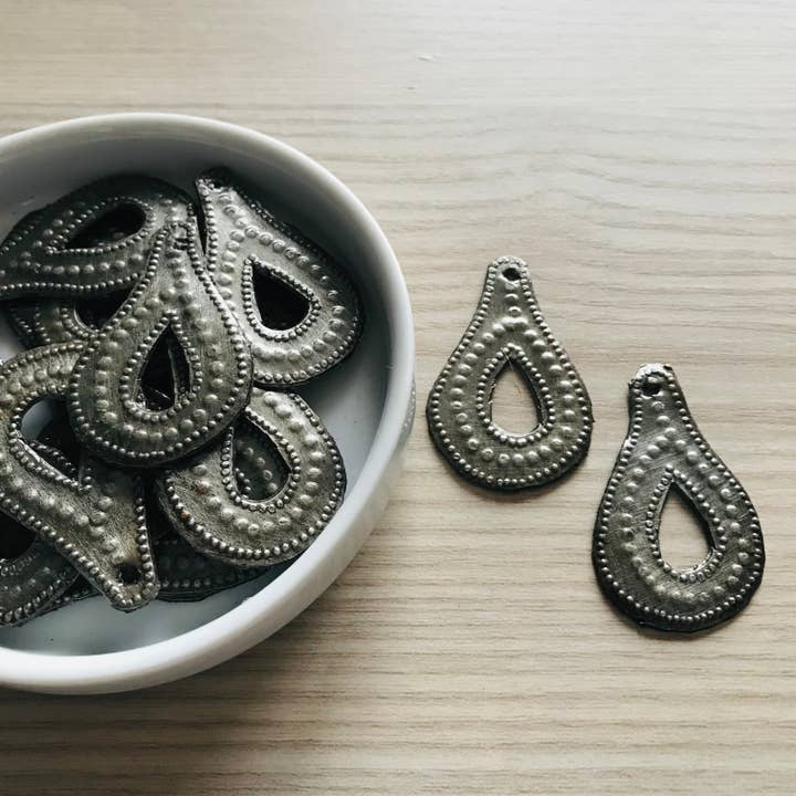Haiti | Metal Charm- Set of 6 for wholesale by Beautifully Made Fair Trade