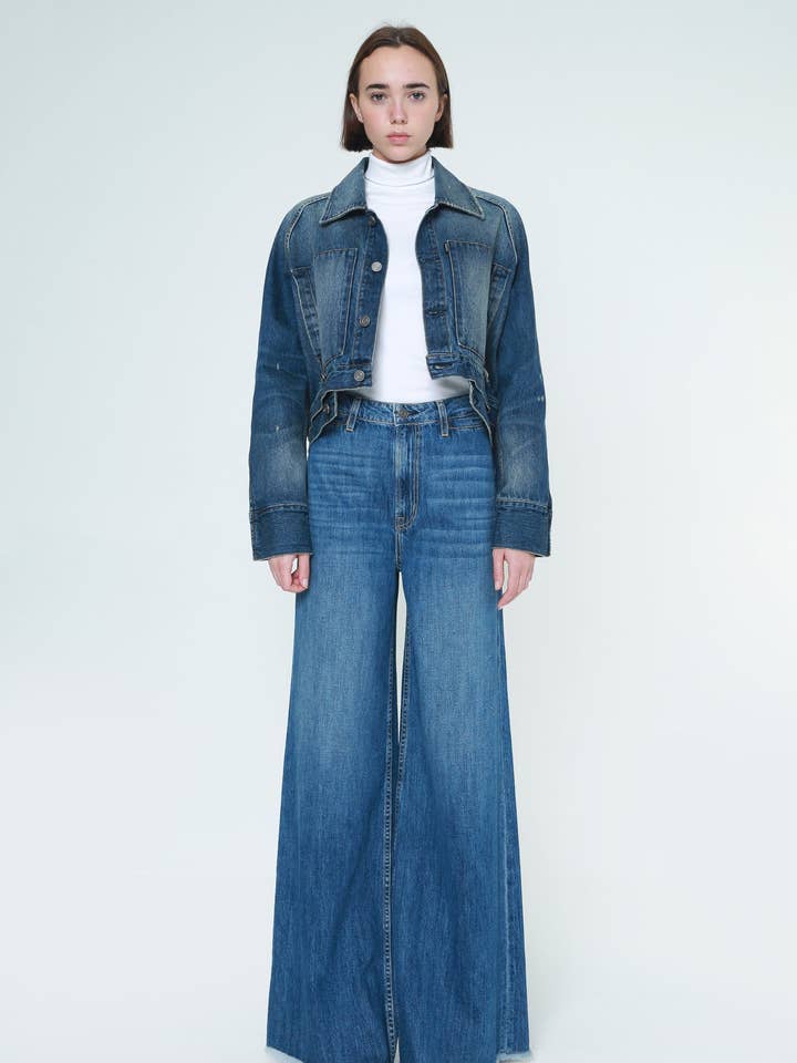 Sophia Super High Rise Wide Leg Jean - Vista for wholesale by Noend Denim