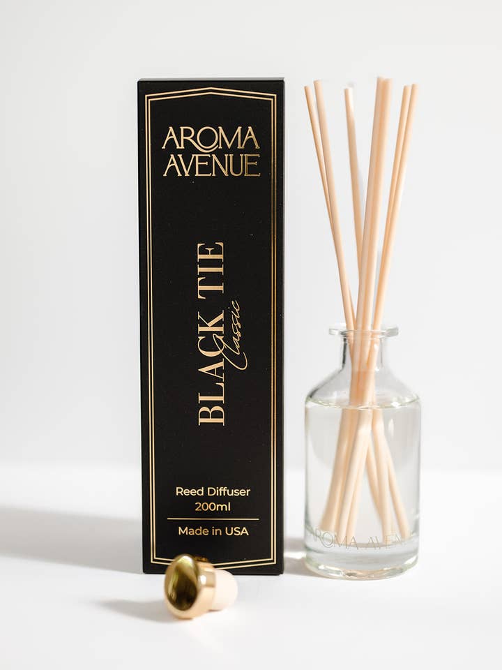 Black Tie Reed Diffuser for wholesale by Aroma Avenue