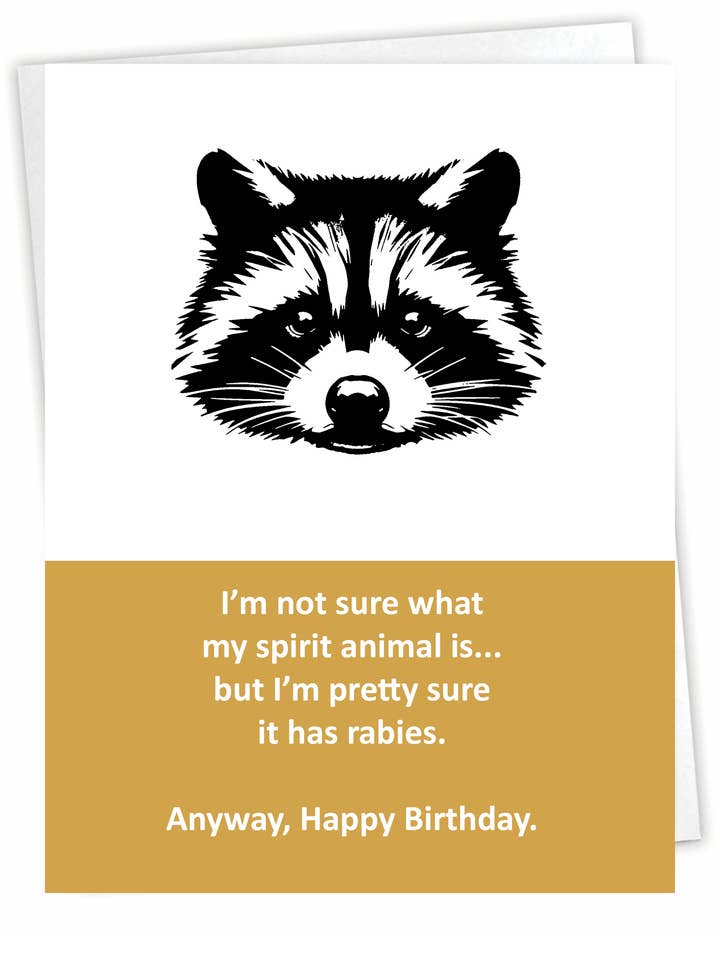 Birthday Card | Funny Birthday Cards | Happy Bday | Rabies for wholesale by Blue Spark Card Co