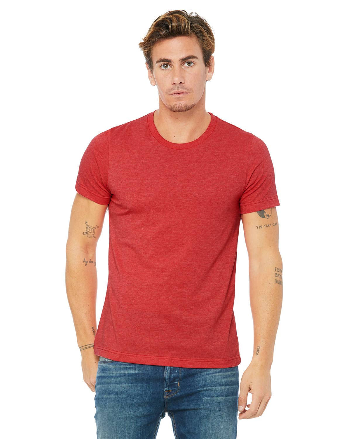 Total Apparel - Wholesale T-Shirt - Men's - Bella + Canvas Unisex Heather Blank CVC T-Shirt | 3001CVC30