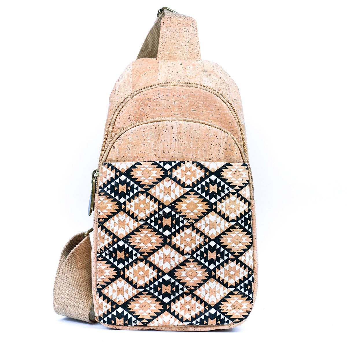 Meninas Bonitas Cork - Venta al por mayor Bandolera - Mujer - Bolso bandolera de tres compartimentos para mujer Natural BAG-229612