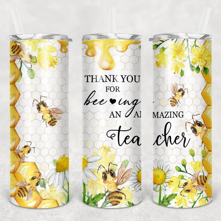 Gobelet Bee-ing An Amazing Teacher de 20 oz, cadeau pour enseignants pour la vente par ThePlanningQueen