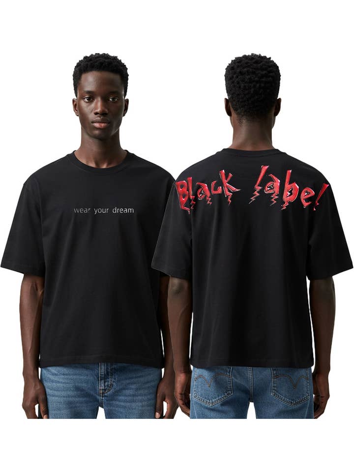 Herr Black Label "BL3" T-shirt för wholesale av Black Label x Raw
