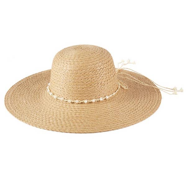 BRAIDED PEARL BAND WIDE FLOPPY SUN HAT. and other Purchase Wholesale floppy hats. Free Returns & Net 60 Terms on Faire trending on Faire.