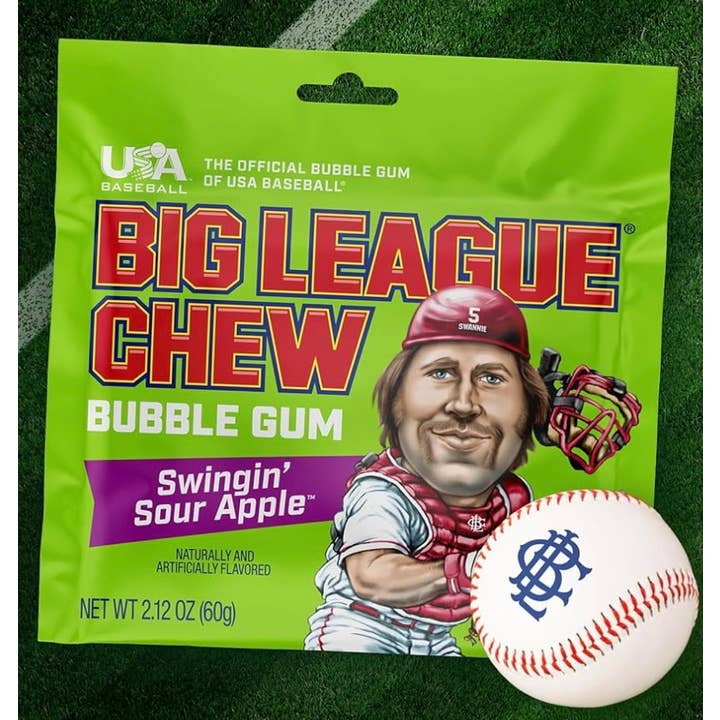 O'Shea's Candies Sweet Shop - Wholesale Chewing Gum - Nostalgic “Swinging Sour Apple 🍏 ” Big League Chew Est.19803