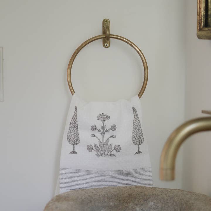 Marigold Hand Towel | Block Printed and other Purchase Wholesale jin8462. Free Returns & Net 60 Terms on Faire trending on Faire.