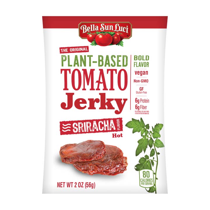 Bella Sun Luci Plant Based Jerky - Sriracha Flavor for wholesale by Bella Sun Luci