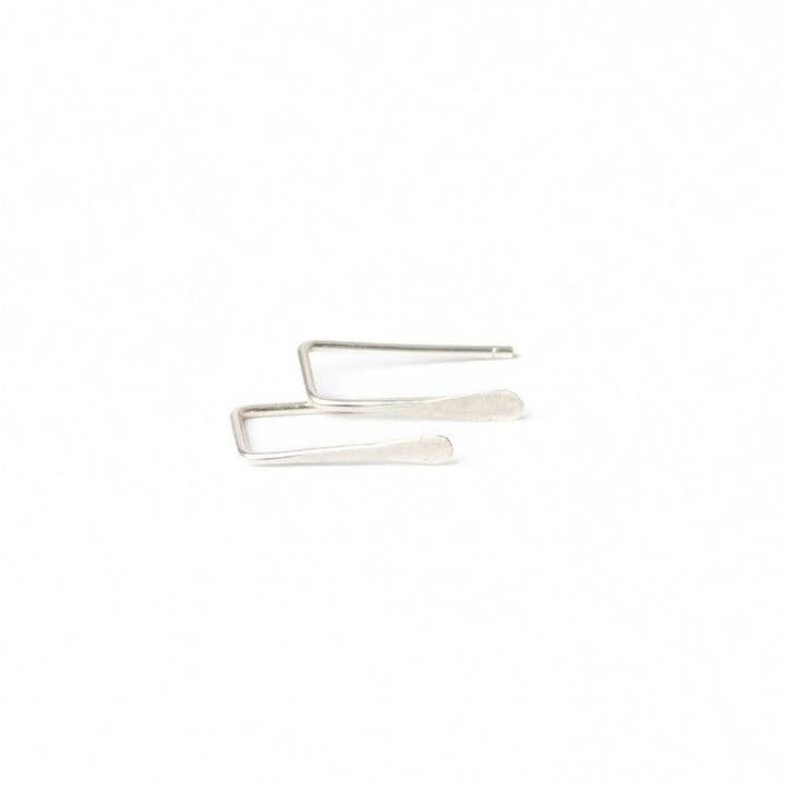 Boucles d'oreilles Indra Staple en argent sterling pour la vente par Forai