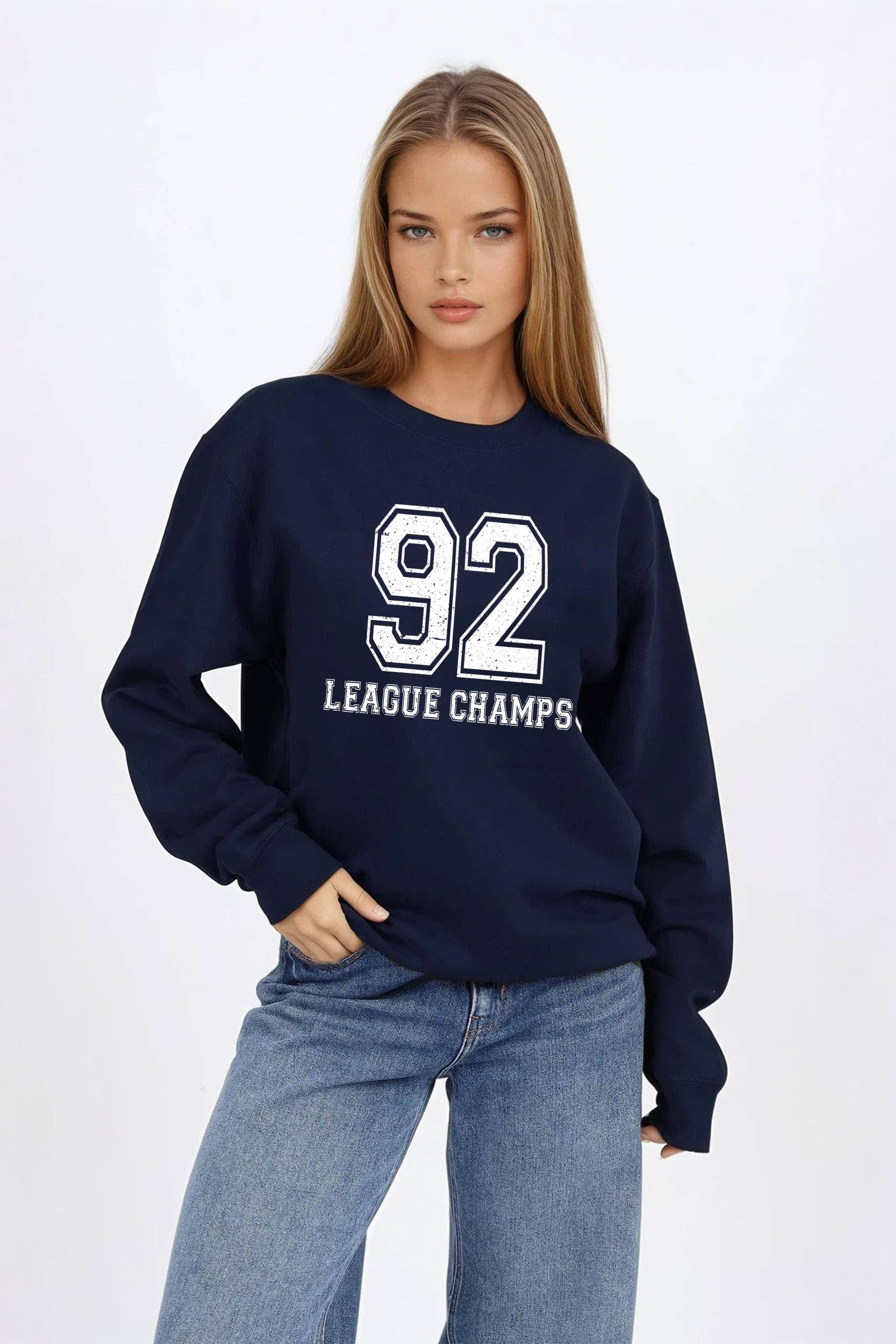 Missi Clothing – wholesale Graphic sweatshirt – Women’s – 92 League Champs Printed Sweatshirt7