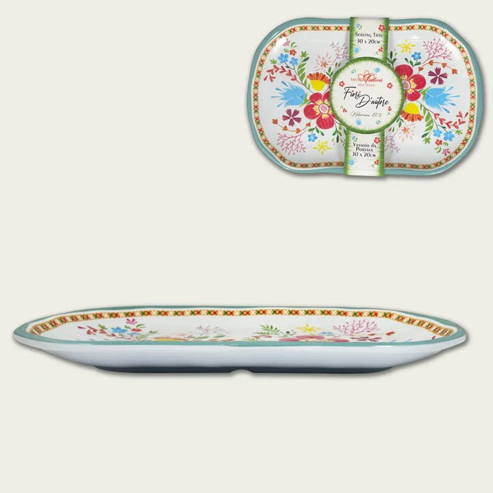 Blomsterbricka D’Autore Edenia i Melamin för wholesale av ARCA ITALY